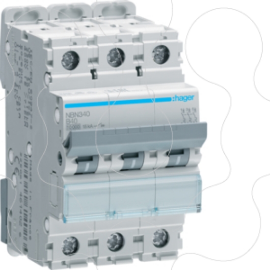 Imagem de Disjuntor 3P 40A B 10/15kA 3M