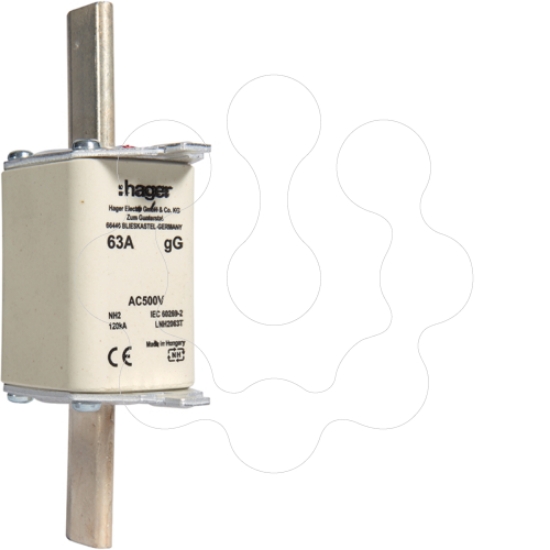 Imagem de Fusível de facas NH2C gG 63A 500V