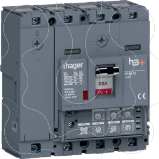 Imagem de Disjuntor P160 LSI 4P-4D 100A 40kA