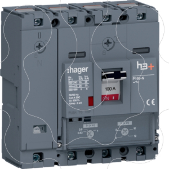 Imagem de Disjuntor P160 TM 4P-4D 100A 25kA