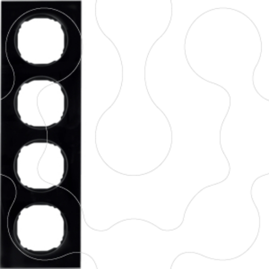 Imagem de R.8 - quadro x4, Vidro preto