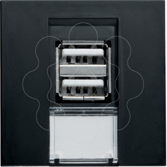 Imagem de tomada USB carreg. 2,1A, preto