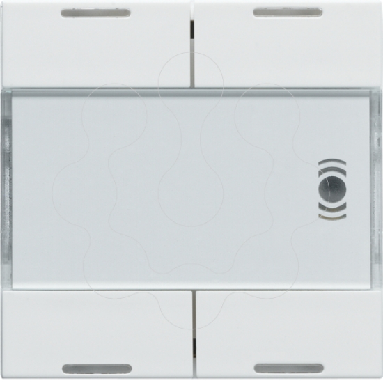 Imagem de BP systo KNX 2 teclas com LED e IV, br