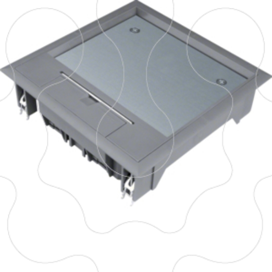 Imagem de Tampa encas. Quadr 200x200 12M Cinz 12mm