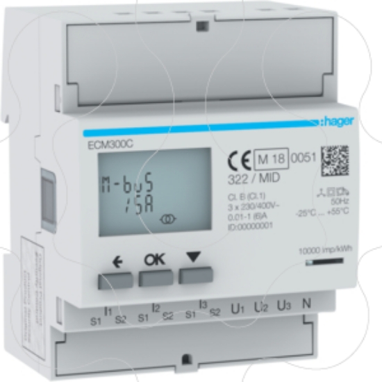 Imagem de Central medida 3F TI 1-5A 4M MBUS MID