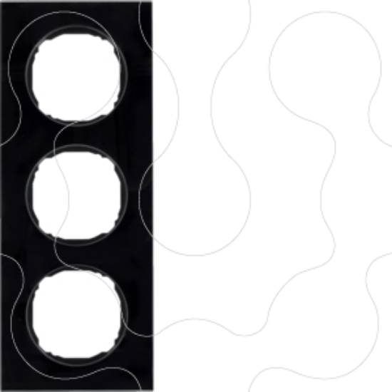 Imagem de R.8 - quadro x3, Vidro preto