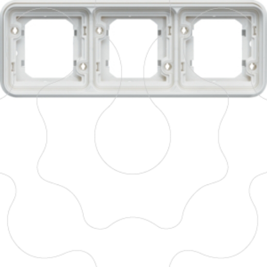 Imagem de cubyko - Quadro x3 horizontal, branco