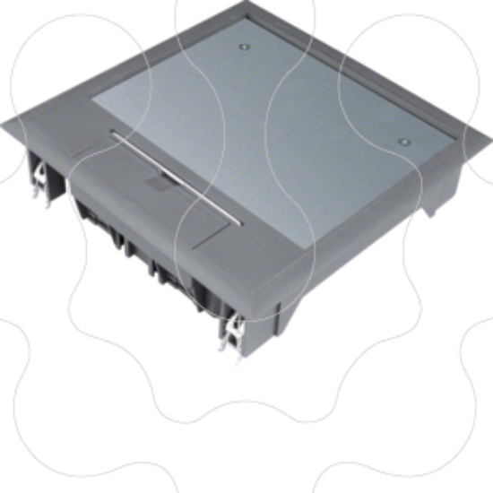 Imagem de Tampa encas. Quadr 200x200 12M Cinz 5mm