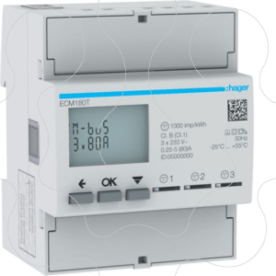 Imagem de Central medida 1F 3x80A 4M MBUS