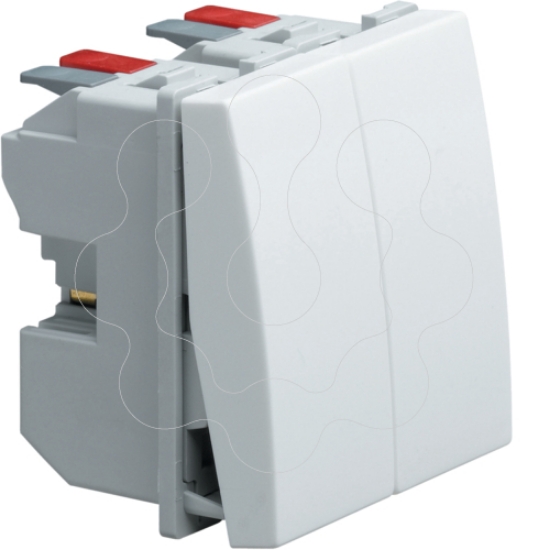 Imagem de systo 1M Botão inver. NA+NF 10A, branco
