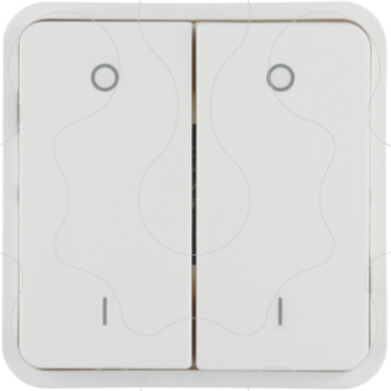 Imagem de Tecla 2x Cubyko KNX, 0 e 1, br