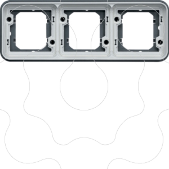 Imagem de cubyko - Quadro x3 horizontal, cinzento