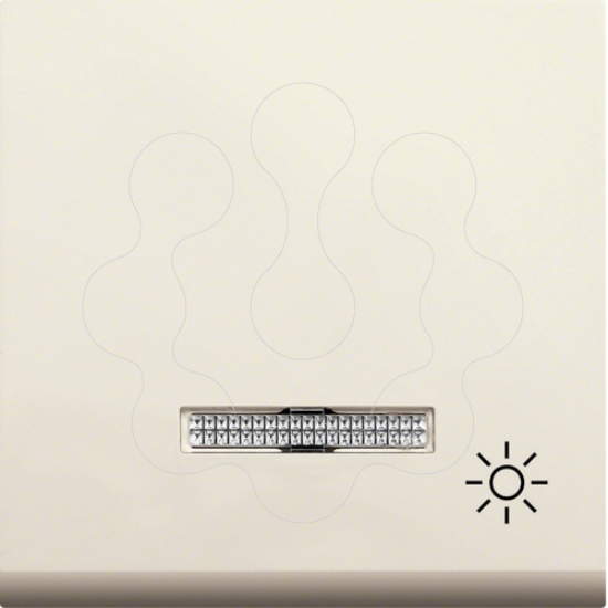 Imagem de lumina 2 Tecla c/visor símb. luz, creme
