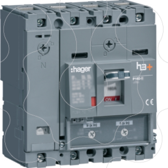 Imagem de Disjuntor P160 TM 4P-3D+N/2 100A 25kA