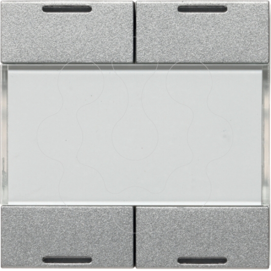 Imagem de BP systo KNX 2 teclas com LED, alu