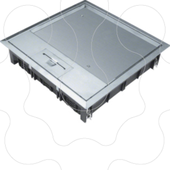 Imagem de Tampa encas. Quadr 200x200 12M Aço inox