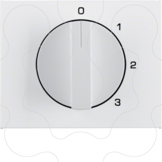 Imagem de K.1/K.5 - botão rotat. 0-1-2-3, branco