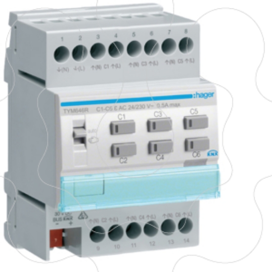 Imagem de Actuador aquec. 6c + reg. 24/230V KNX-S