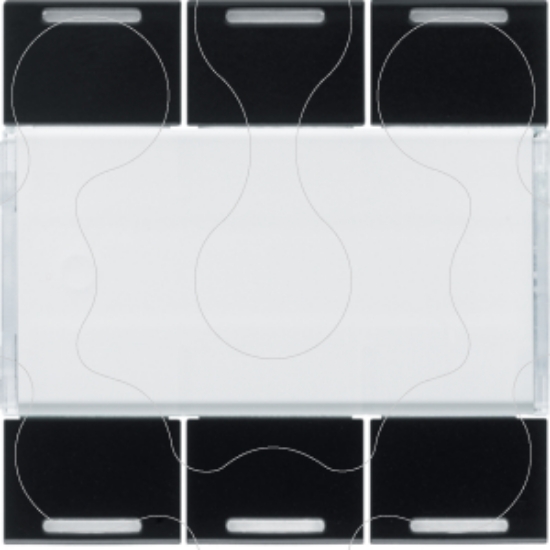 Imagem de Tecla x6 gallery KNX com LED, night