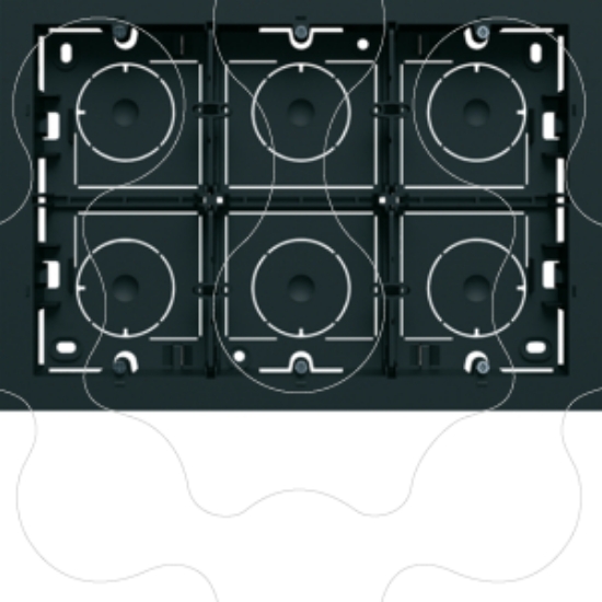 Imagem de gallery Caixa ap. superf. 2x8M, preto