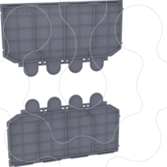 Imagem de Prot. isolante inclinada 4P x630/P630