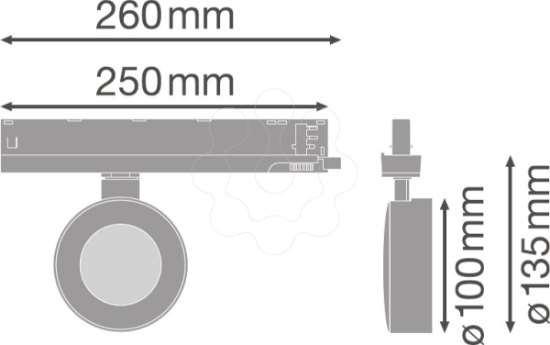 Imagem de TRACKLIGHT SPOT COMPACT D100 28 W 940 NFL GY
