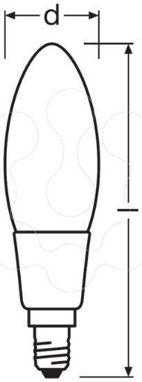Imagem de PARATHOM DIM CL B  GL FR 60 dim  6W 827 E14