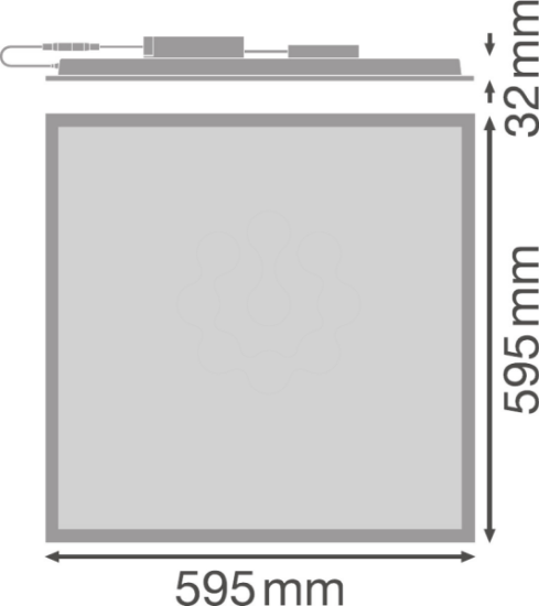Imagem de PANEL PERFORMANCE 600 UGR<19 36W/3000K DALI