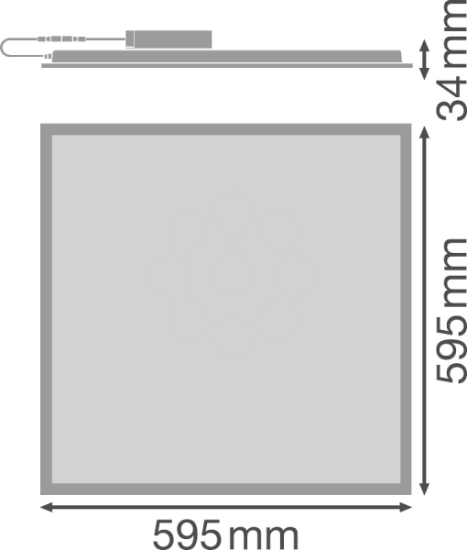 Imagem de PANEL VALUE 600 36 W 3000 K WT