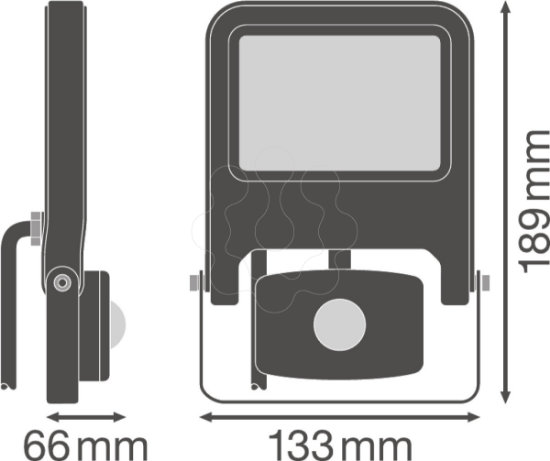 Imagem de FLOODLIGHT VALUE SENSOR 20 W 4000 K IP44 BK