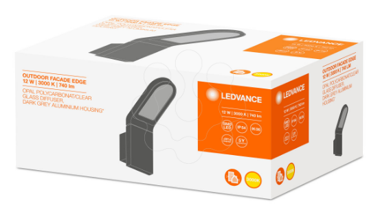 Imagem de O Facade Edge 12W 3000K GY IP54
