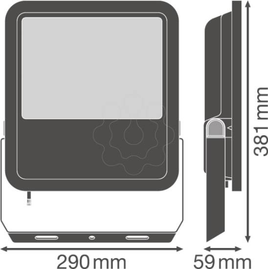 Imagem de FLOODLIGHT 125 W 6500 K SYM 100 BK