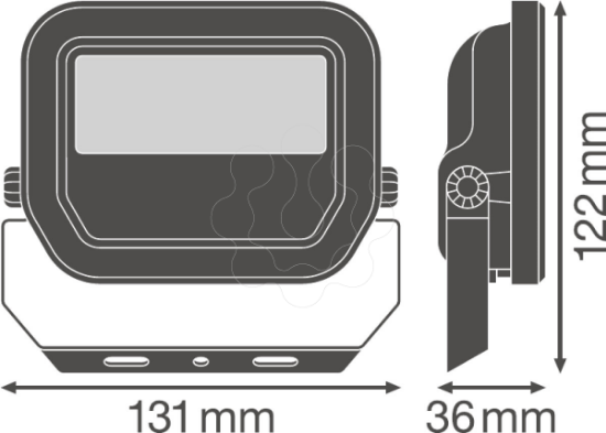Imagem de FLOODLIGHT 10 W 6500 K SYM 100 BK