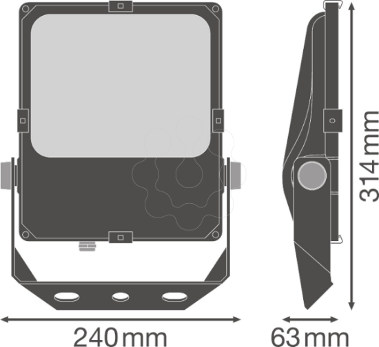 Imagem de FLOODLIGHT PERFORMANCE ASYM 45x140 50 W 4000 K BK