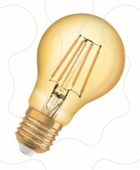 Imagem de Vintage 1906 LED CL A  FIL GOLD 55 Non-dim   7W 825 E27