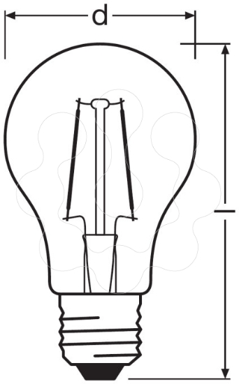 Imagem de PARATHOM CL P  FIL 60 Non-dim   6W 827 E27