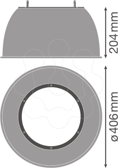 Imagem de HB DALI REFLECTOR 90W 80DEG SI