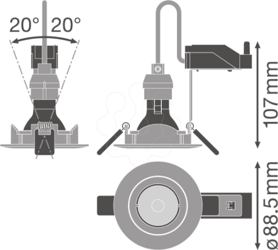 Imagem de SP KIT ADJ 7W 4000K GU10 DIM