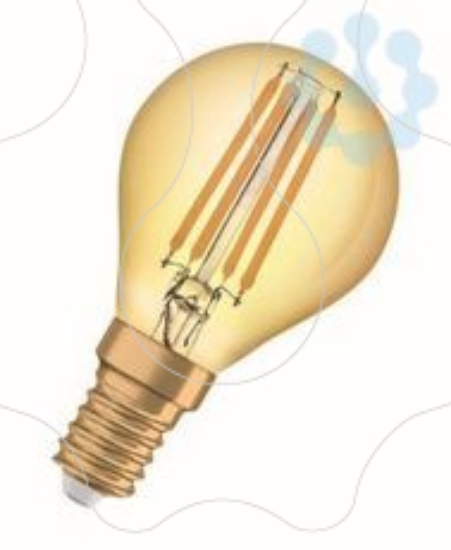 Imagem de Vintage 1906 LED CL P  FIL GOLD 13 Non-dim   1,4W 825 E14