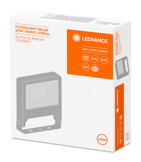 Imagem de FLOODLIGHT VALUE 30 W 4000 K IP65 BK