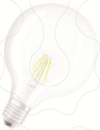 Imagem de PARATHOM CL GLOBE125  FIL 40 Non-dim   4,5W 827 E27