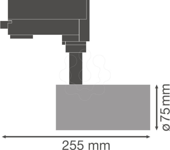 Imagem de TRACK SP D75 25W 4000K 90RA NFL BK