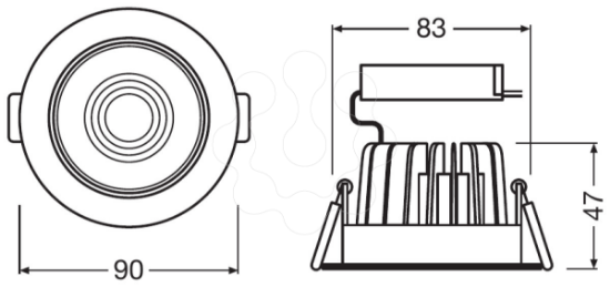 Imagem de Spot LED adjust 8W 3000K 230V IP20