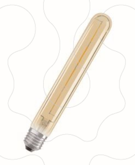 Imagem de Vintage 1906 LED dim CL Tubular  FIL GOLD 35 dim  4,5W 824 E27