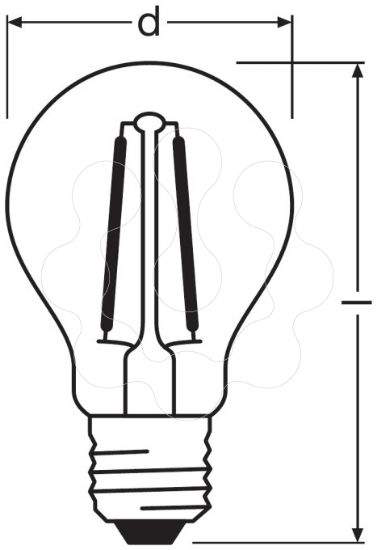 Imagem de PARATHOM CL P  FIL 25 Non-dim   2,5W 827 E27