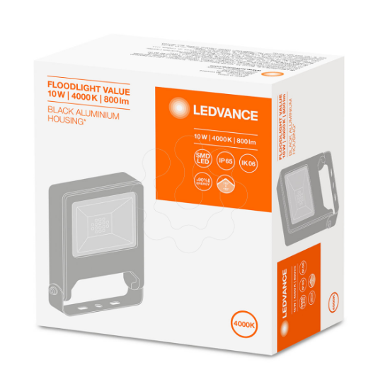 Imagem de FLOODLIGHT VALUE 10 W 4000 K IP65 BK