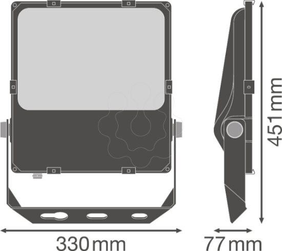 Imagem de FLOODLIGHT PERFORMANCE ASYM 45x140 150 W 3000 K BK