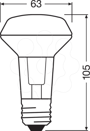 Imagem de PARATHOM  R63   40 Non-dim  36° 3,3W 827 E27