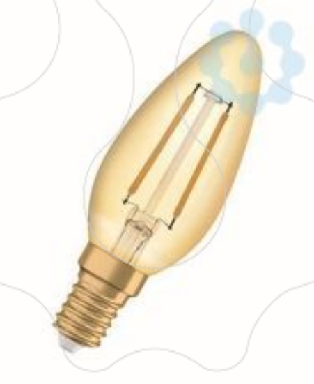 Imagem de Vintage 1906 LED CL B  FIL GOLD 22 Non-dim   2,5W 825 E14