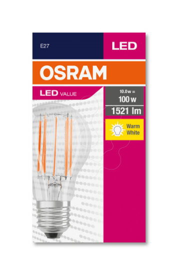 Imagem de LED VALUE CLASSIC A 100 10 W/2700K E27